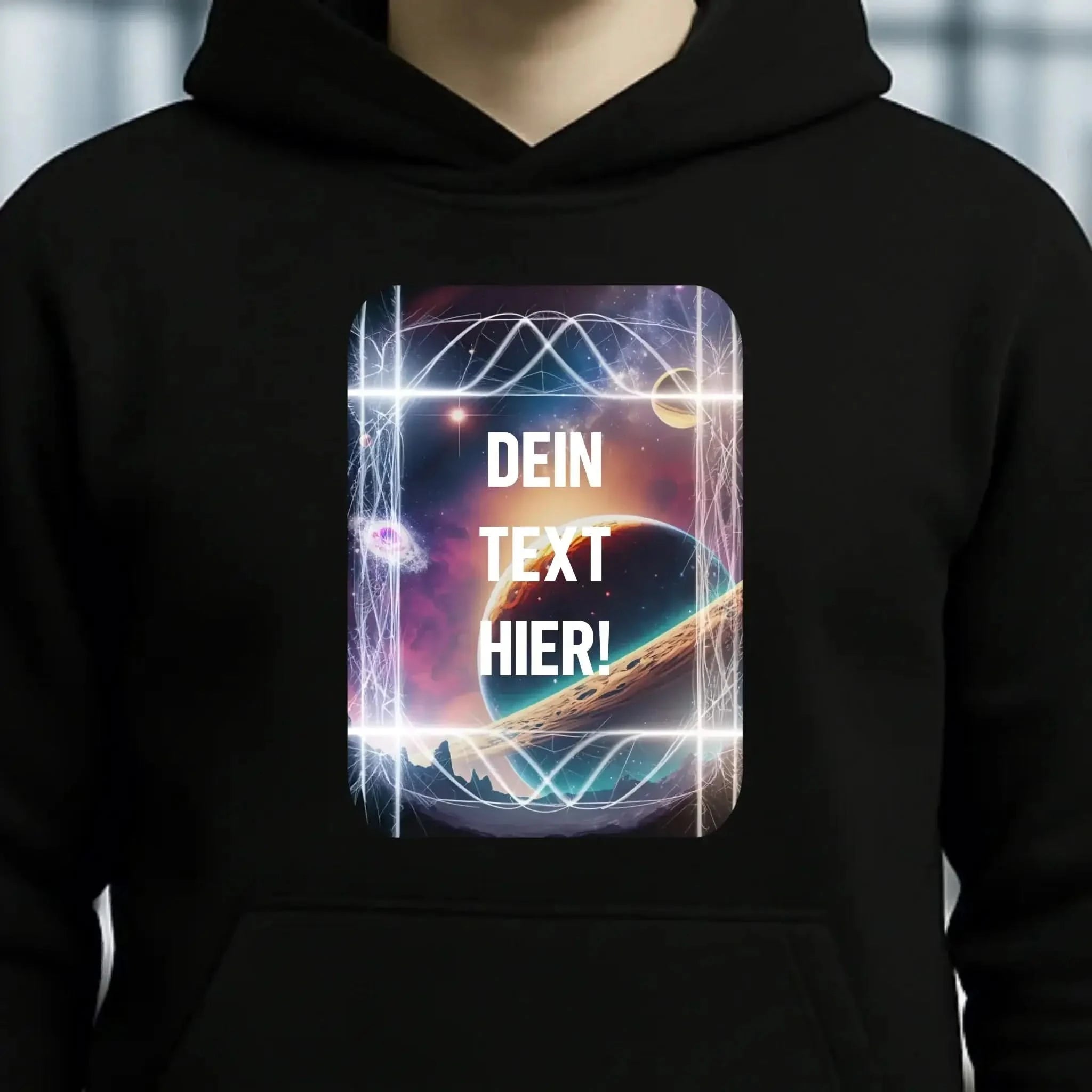 Textblock • Universum • Unisex Premium Hoodie XS-5XL aus Bio-Baumwolle für Damen & Herren • Exklusivdesign • personalisiert