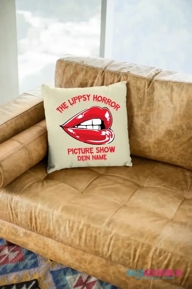 The Spooky, Ducky oder Lippsy Horror Picture Show + Name • Kissen 40x40 cm • personalisiert • Halloween