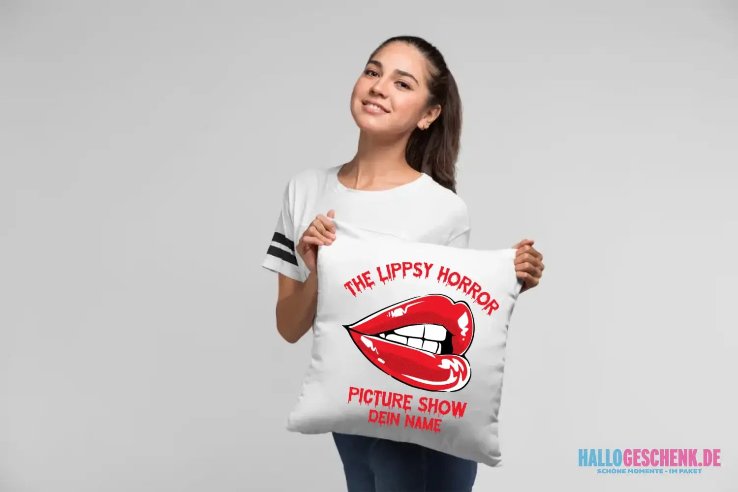 The Spooky, Ducky oder Lippsy Horror Picture Show + Name • Kissen 40x40 cm • personalisiert • Halloween