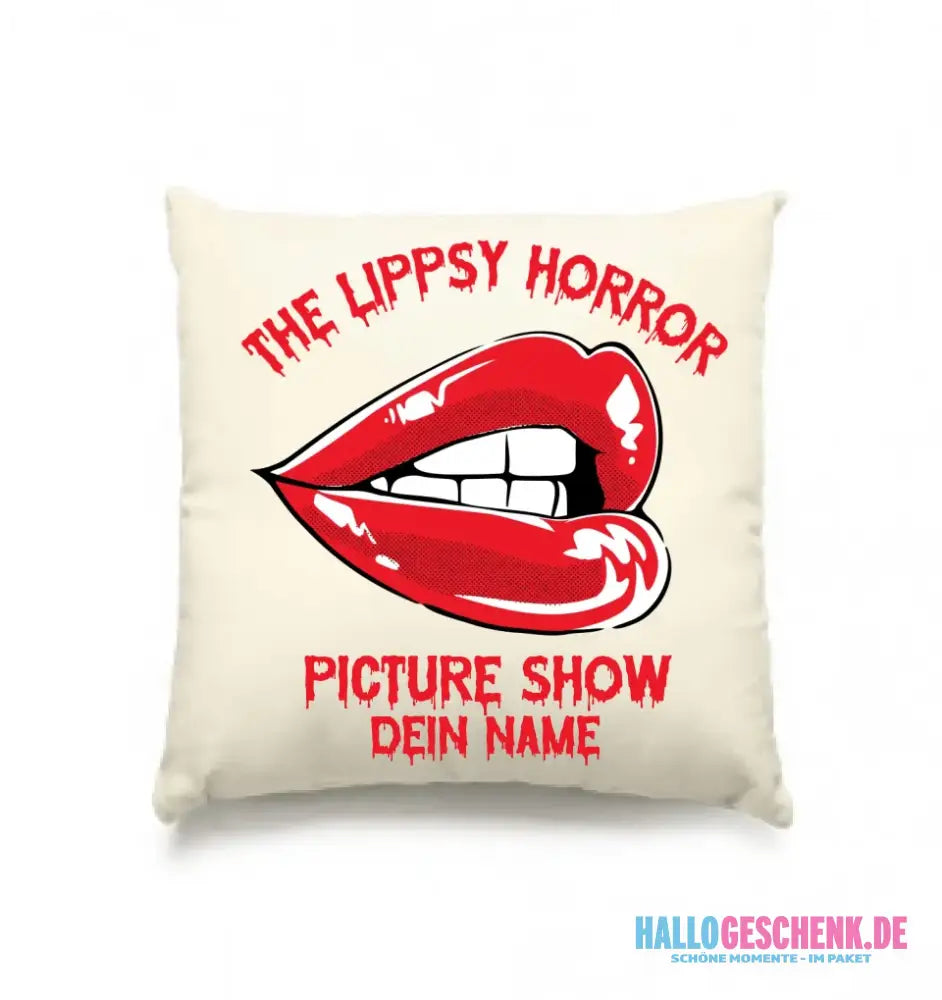 The Spooky, Ducky oder Lippsy Horror Picture Show + Name • Kissen 40x40 cm • personalisiert • Halloween