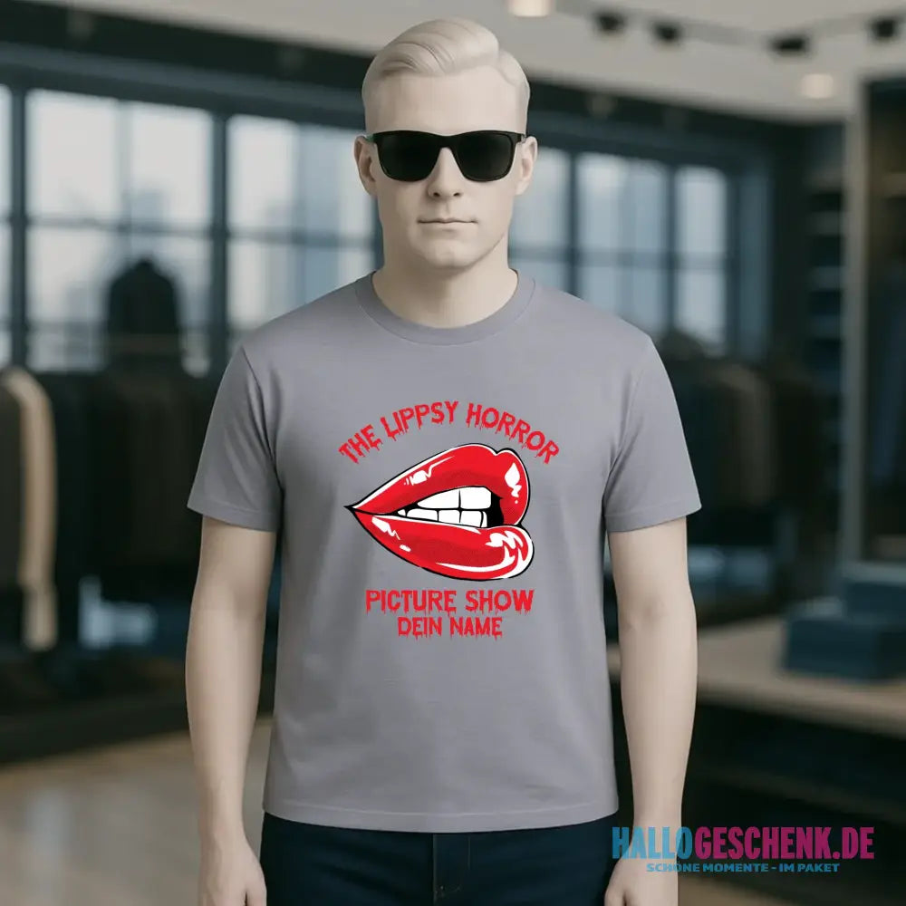 The Spooky, Ducky oder Lippsy Horror Picture Show + Name • Skateboard • Unisex Premium T-Shirt XS-5XL aus Bio-Baumwolle für Damen & Herren • Exklusivdesign • personalisiert • Halloween