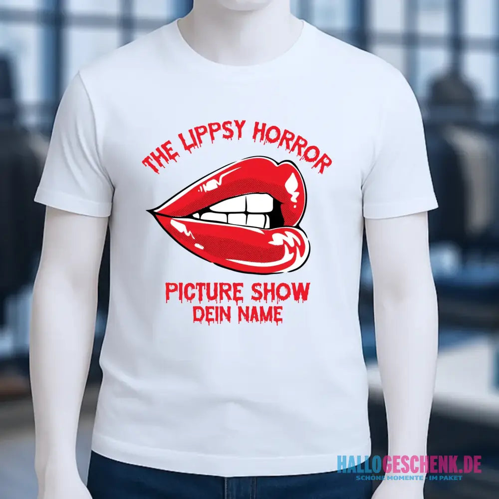 The Spooky, Ducky oder Lippsy Horror Picture Show + Name • Skateboard • Unisex Premium T-Shirt XS-5XL aus Bio-Baumwolle für Damen & Herren • Exklusivdesign • personalisiert • Halloween