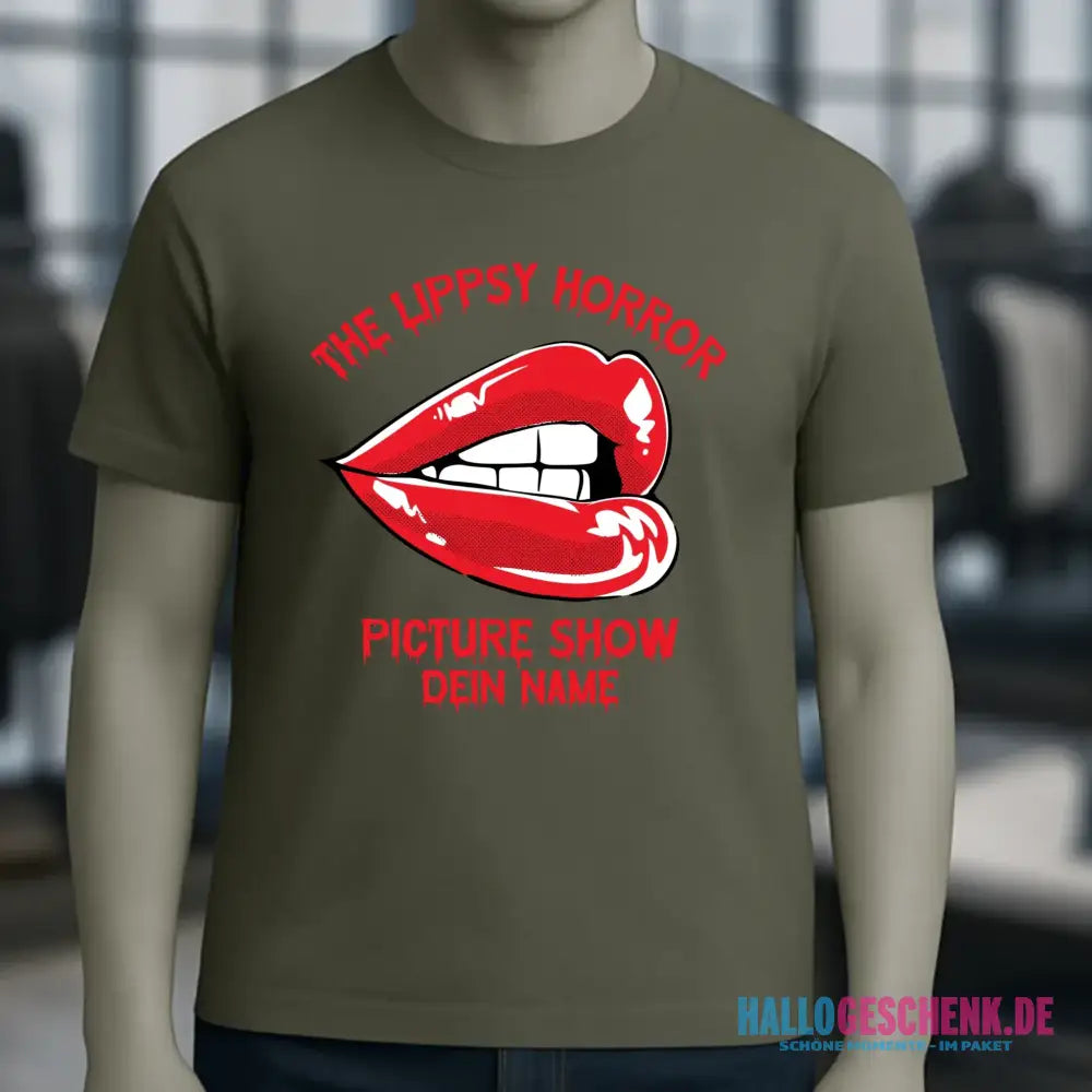 The Spooky, Ducky oder Lippsy Horror Picture Show + Name • Skateboard • Unisex Premium T-Shirt XS-5XL aus Bio-Baumwolle für Damen & Herren • Exklusivdesign • personalisiert • Halloween