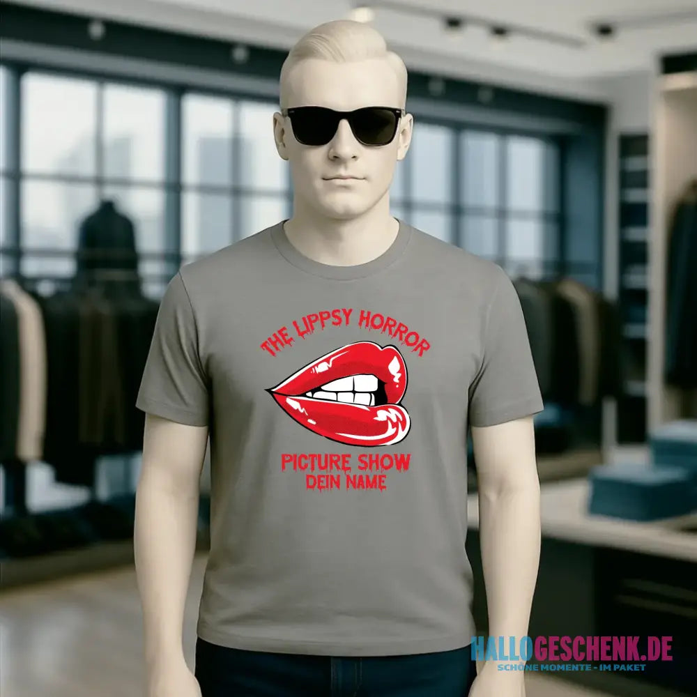 The Spooky, Ducky oder Lippsy Horror Picture Show + Name • Skateboard • Unisex Premium T-Shirt XS-5XL aus Bio-Baumwolle für Damen & Herren • Exklusivdesign • personalisiert • Halloween