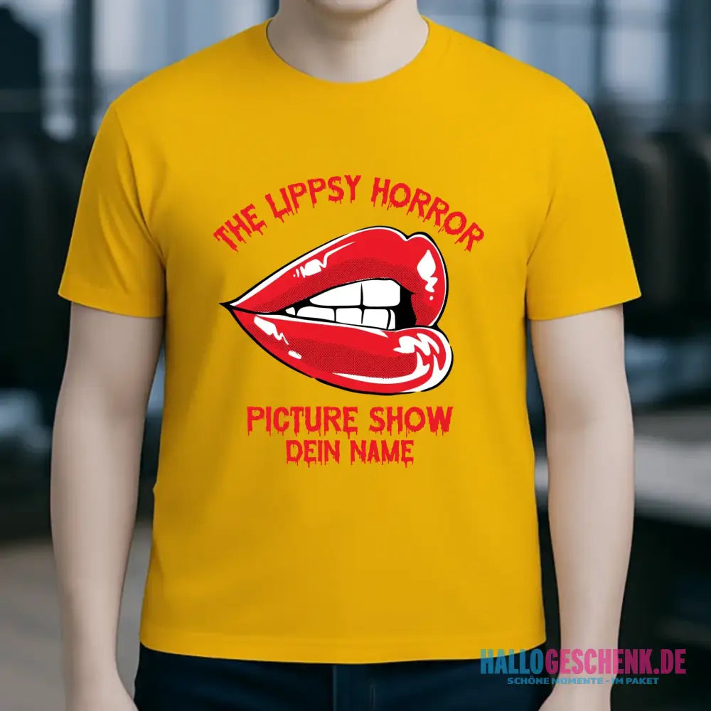 The Spooky, Ducky oder Lippsy Horror Picture Show + Name • Skateboard • Unisex Premium T-Shirt XS-5XL aus Bio-Baumwolle für Damen & Herren • Exklusivdesign • personalisiert • Halloween