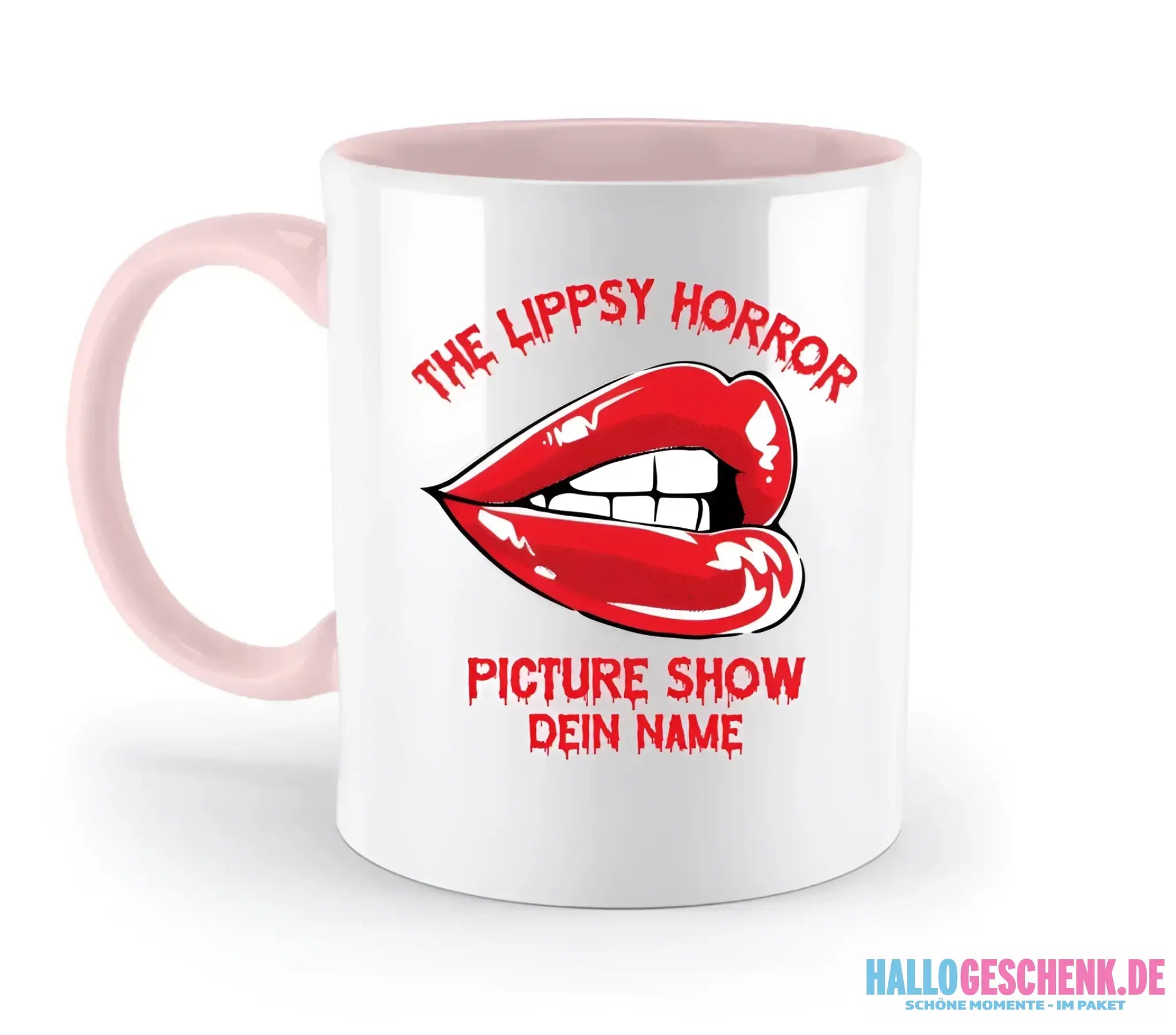 The Spooky, Ducky oder Lippsy Horror Picture Show + Name • zweifarbige Tasse spülmaschinengeeignet • Exklusivdesign • personalisiert • Halloween