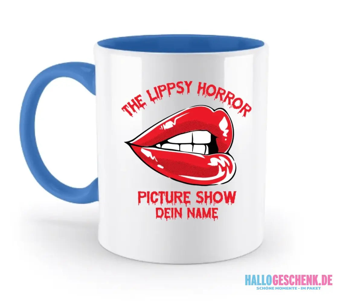 The Spooky, Ducky oder Lippsy Horror Picture Show + Name • zweifarbige Tasse spülmaschinengeeignet • Exklusivdesign • personalisiert • Halloween