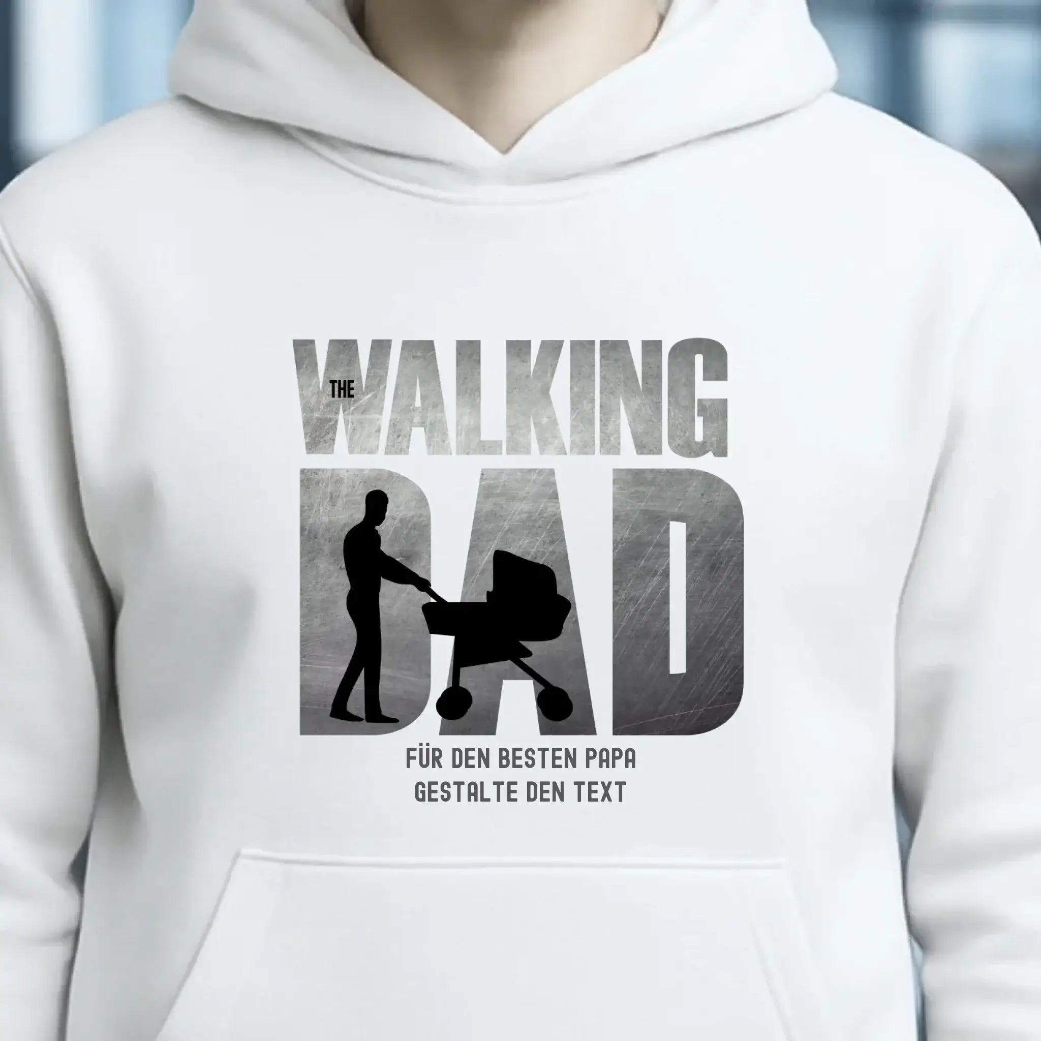 The Walking Dad 1 • Unisex Premium Hoodie XS-5XL aus Bio-Baumwolle für Damen & Herren • Motivprodukt • personalisiert