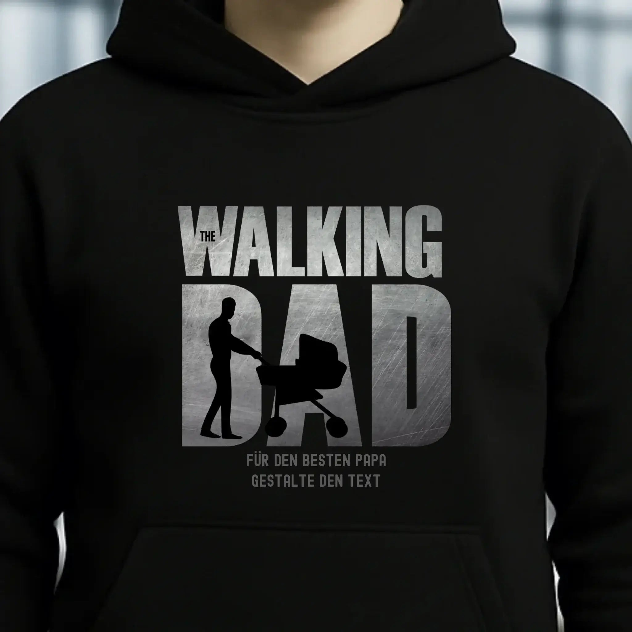 The Walking Dad 1 • Unisex Premium Hoodie XS-5XL aus Bio-Baumwolle für Damen & Herren • Motivprodukt • personalisiert