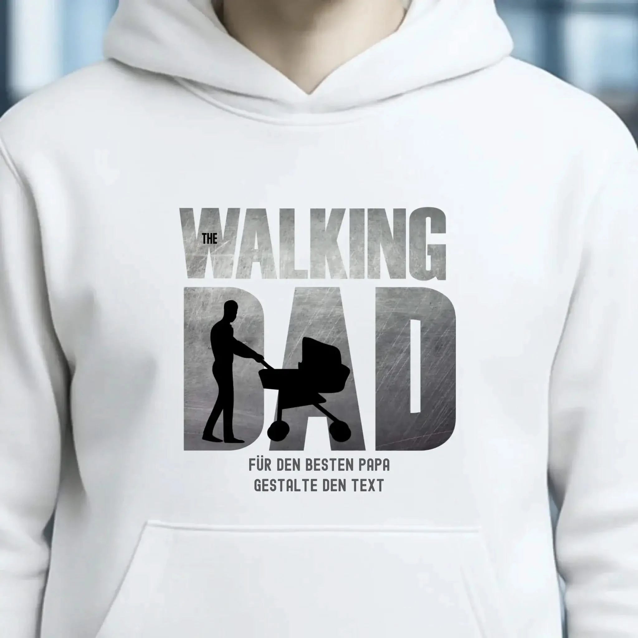 The Walking Dad 1 • Unisex Premium Hoodie XS-5XL aus Bio-Baumwolle für Damen & Herren • Motivprodukt • personalisiert