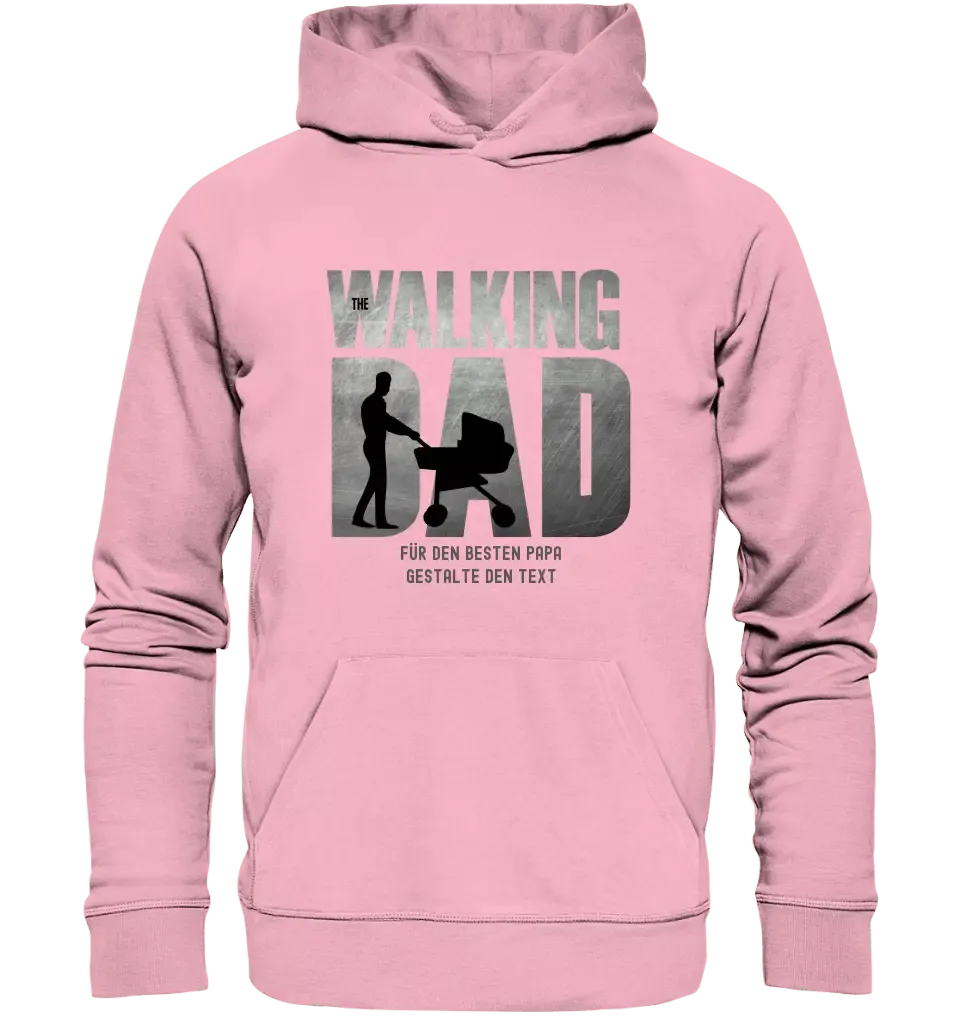 The Walking Dad 1 • Unisex Premium Hoodie XS - 5XL aus Bio - Baumwolle für Damen & Herren • Motivprodukt • personalisiert - HalloGeschenk.de