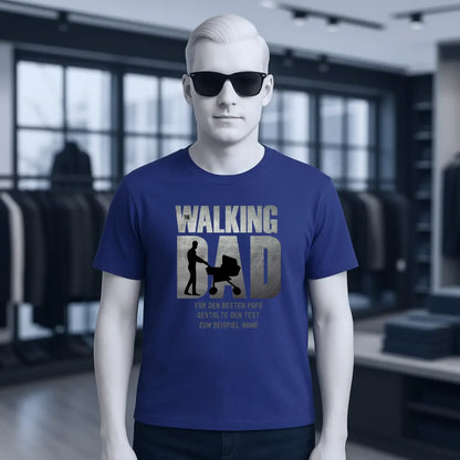 The Walking Dad 1 • Unisex Premium T-Shirt XS-5XL aus Bio-Baumwolle für Damen & Herren • Motivprodukt • personalisiert