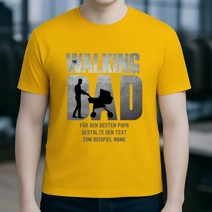 The Walking Dad 1 • Unisex Premium T-Shirt XS-5XL aus Bio-Baumwolle für Damen & Herren • Motivprodukt • personalisiert