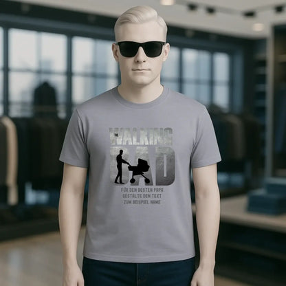 The Walking Dad 1 • Unisex Premium T-Shirt XS-5XL aus Bio-Baumwolle für Damen & Herren • Motivprodukt • personalisiert
