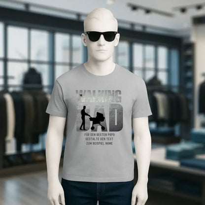 The Walking Dad 1 • Unisex Premium T-Shirt XS-5XL aus Bio-Baumwolle für Damen & Herren • Motivprodukt • personalisiert
