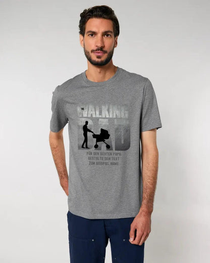 The Walking Dad 1 • Unisex Premium T - Shirt XS - 5XL aus Bio - Baumwolle für Damen & Herren • Motivprodukt • personalisiert - HalloGeschenk.de