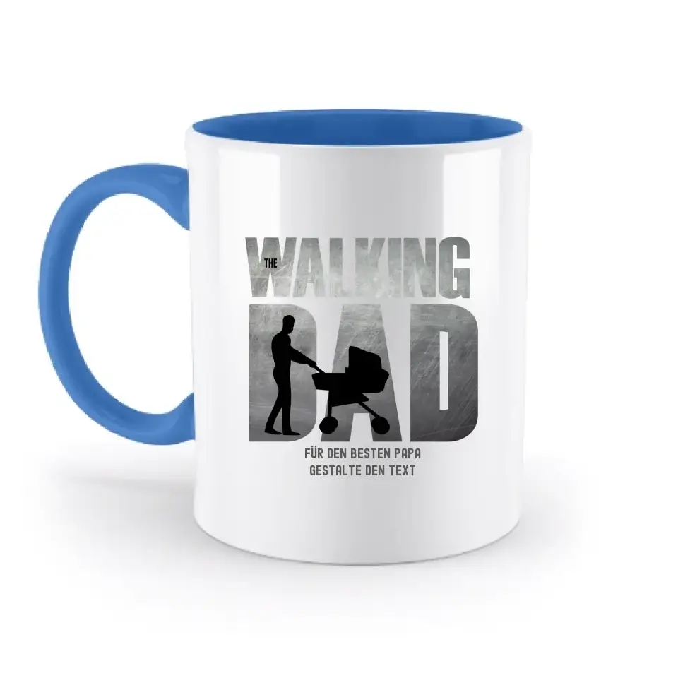 The Walking Dad 1 • zweifarbige Tasse • Motivprodukt • personalisiert