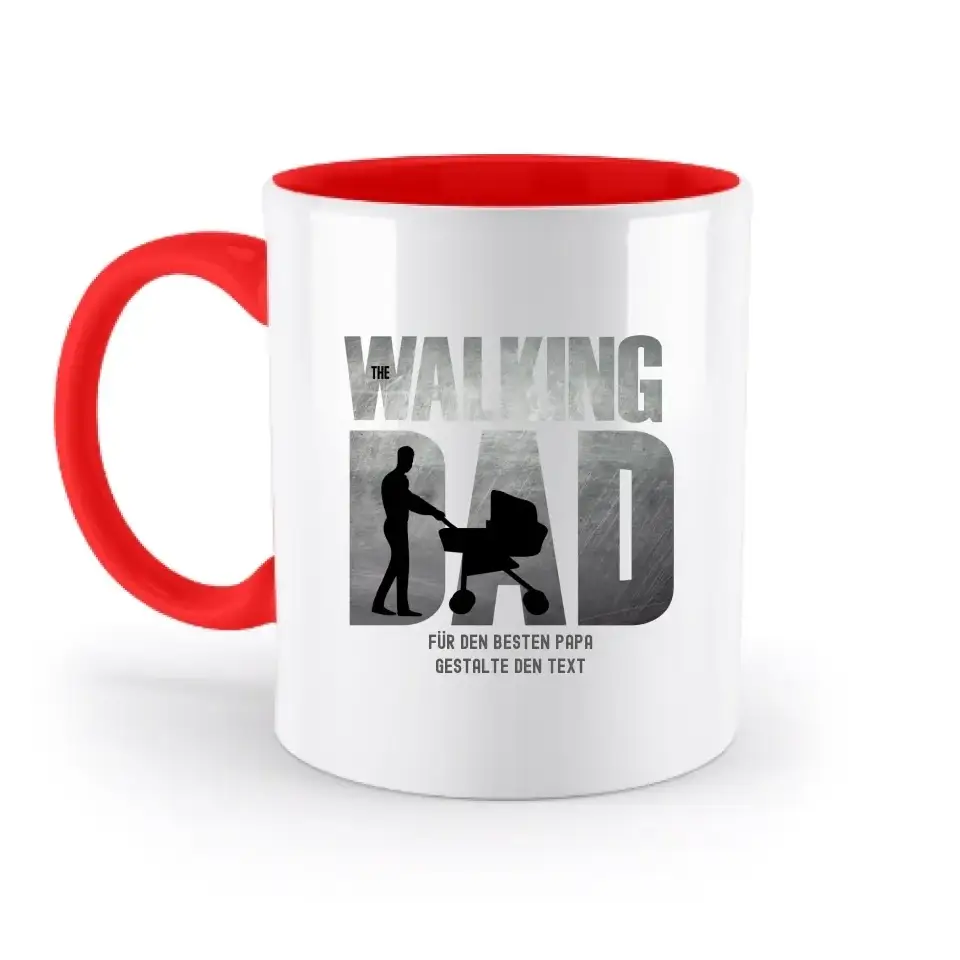 The Walking Dad 1 • zweifarbige Tasse • Motivprodukt • personalisiert