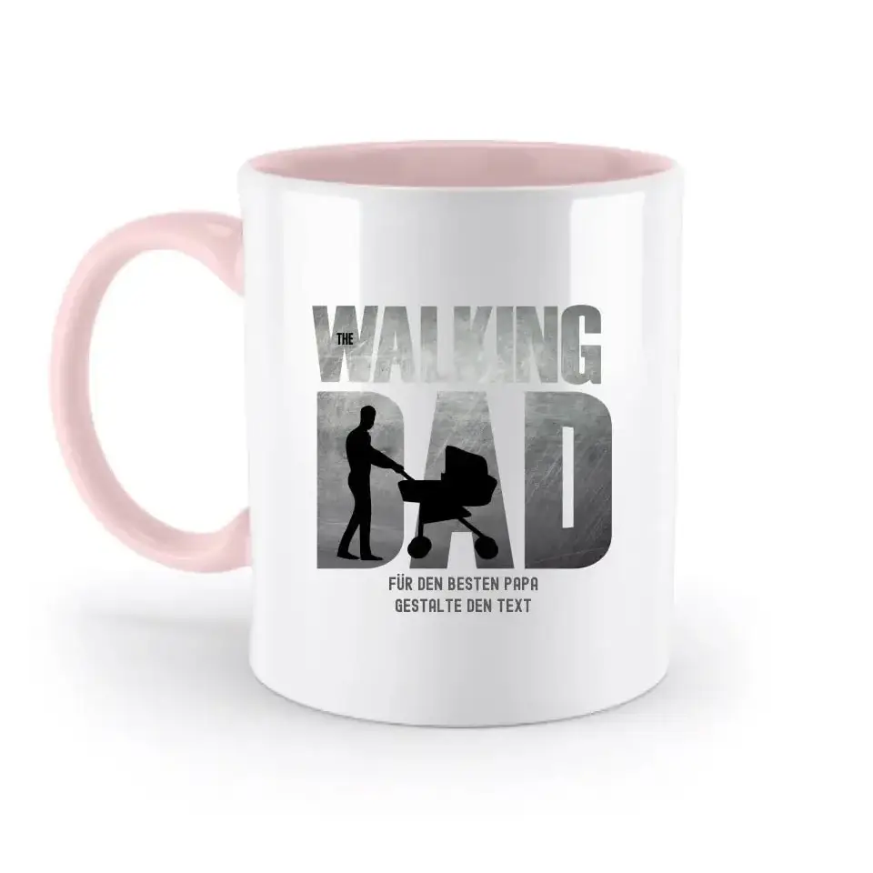 The Walking Dad 1 • zweifarbige Tasse • Motivprodukt • personalisiert