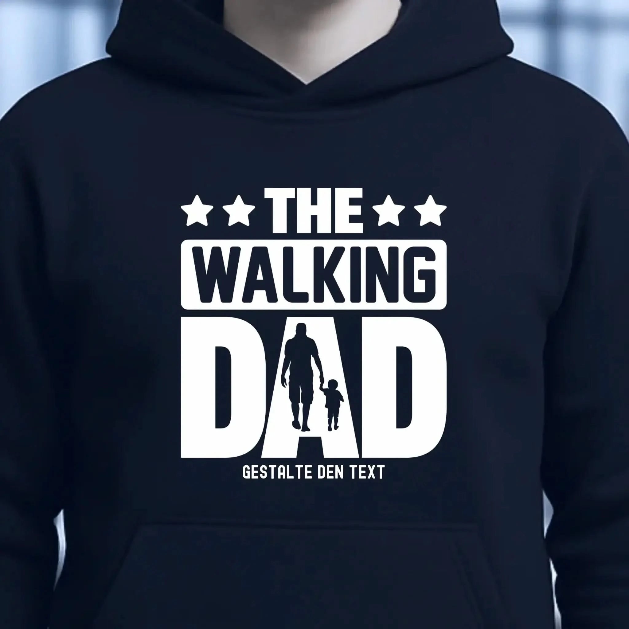 The Walking Dad 2 • Unisex Premium Hoodie XS-5XL aus Bio-Baumwolle für Damen & Herren • Motivprodukt • personalisiert
