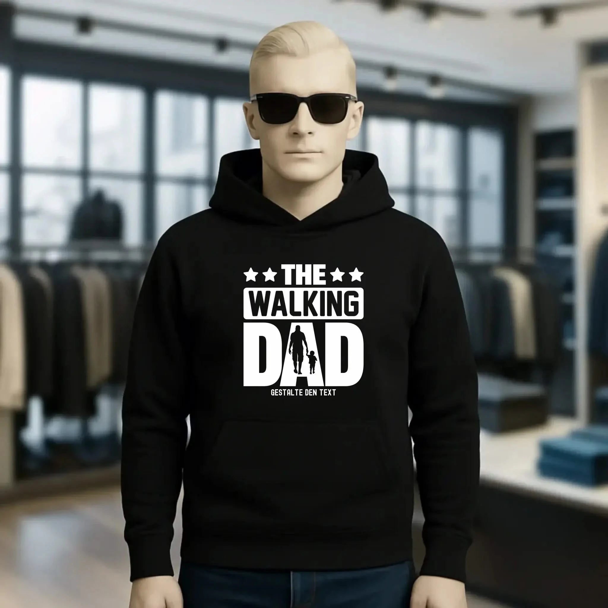 The Walking Dad 2 • Unisex Premium Hoodie XS-5XL aus Bio-Baumwolle für Damen & Herren • Motivprodukt • personalisiert