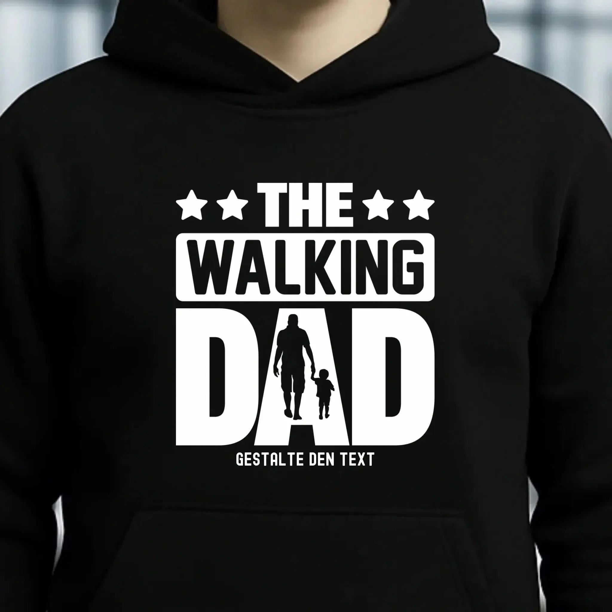 The Walking Dad 2 • Unisex Premium Hoodie XS-5XL aus Bio-Baumwolle für Damen & Herren • Motivprodukt • personalisiert