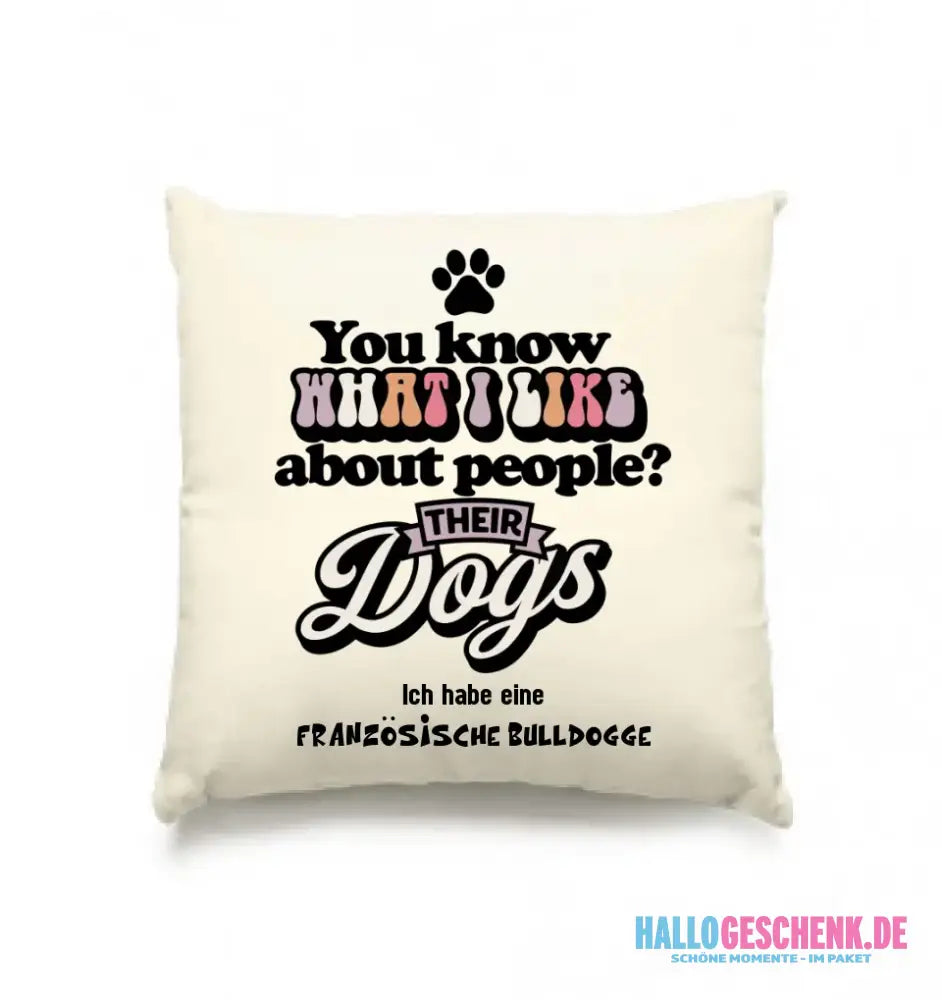 Their Dogs • Hund • Passe den Text an • Kissen 40x40 cm • Exklusivdesign • personalisiert