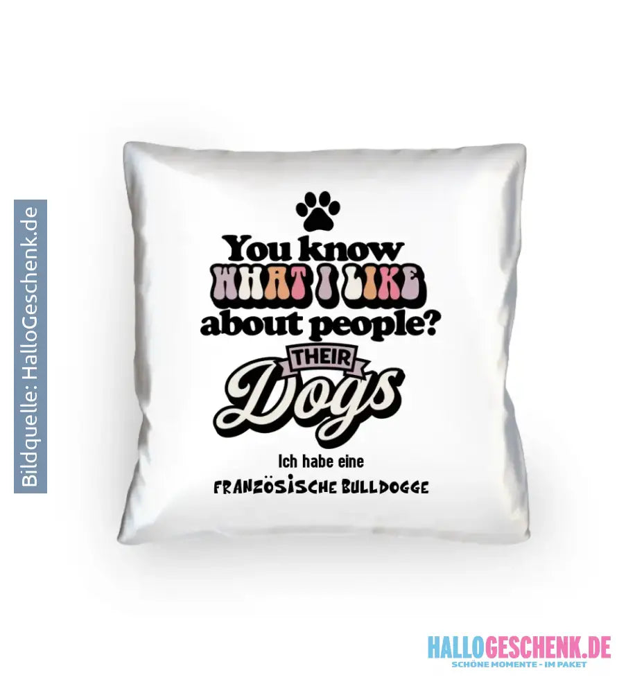 Their Dogs • Hund • Passe den Text an • Kissen 40x40 cm • Exklusivdesign • personalisiert