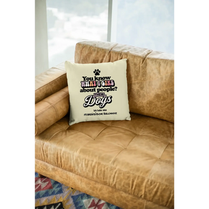 Their Dogs • Hund • Passe den Text an • Kissen 40x40 cm • Exklusivdesign • personalisiert