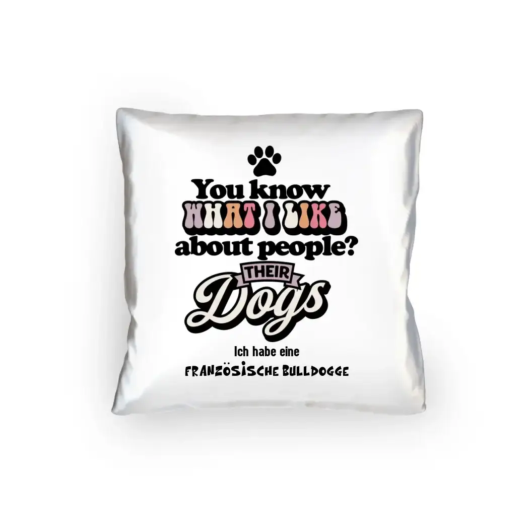 Their Dogs • Hund • Passe den Text an • Kissen 40x40 cm • Exklusivdesign • personalisiert