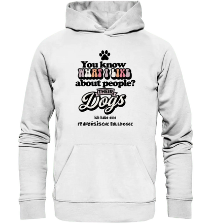 Their Dogs • Hund • Passe den Text an • Unisex Premium Hoodie XS - 5XL aus Bio - Baumwolle für Damen & Herren • Exklusivdesign • personalisiert - HalloGeschenk.de