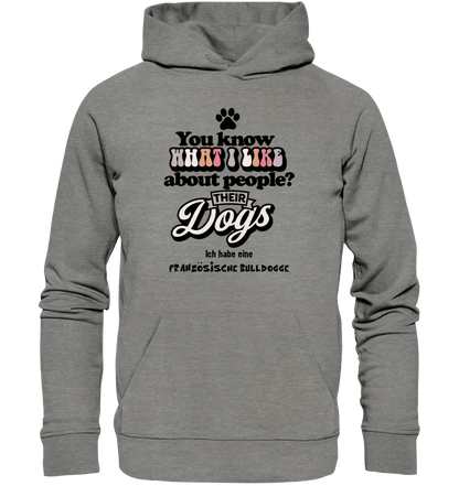 Their Dogs • Hund • Passe den Text an • Unisex Premium Hoodie XS - 5XL aus Bio - Baumwolle für Damen & Herren • Exklusivdesign • personalisiert - HalloGeschenk.de