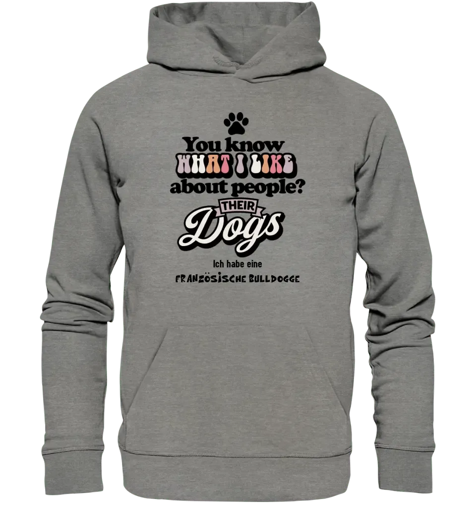 Their Dogs • Hund • Passe den Text an • Unisex Premium Hoodie XS - 5XL aus Bio - Baumwolle für Damen & Herren • Exklusivdesign • personalisiert - HalloGeschenk.de