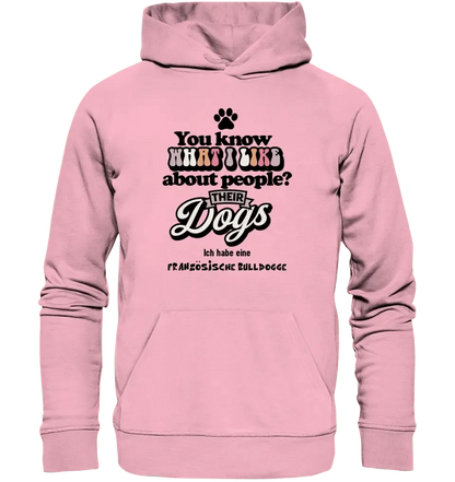 Their Dogs • Hund • Passe den Text an • Unisex Premium Hoodie XS - 5XL aus Bio - Baumwolle für Damen & Herren • Exklusivdesign • personalisiert - HalloGeschenk.de