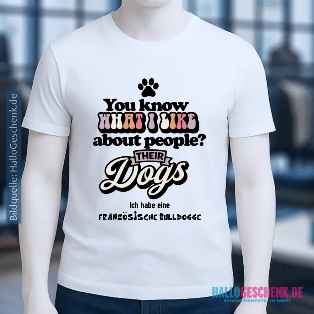 Their Dogs • Hund • Passe den Text an • Unisex Premium T-Shirt XS-5XL aus Bio-Baumwolle für Damen & Herren • Exklusivdesign • personalisiert
