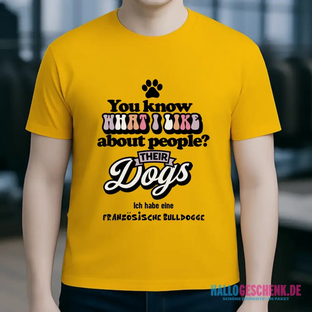 Their Dogs • Hund • Passe den Text an • Unisex Premium T-Shirt XS-5XL aus Bio-Baumwolle für Damen & Herren • Exklusivdesign • personalisiert