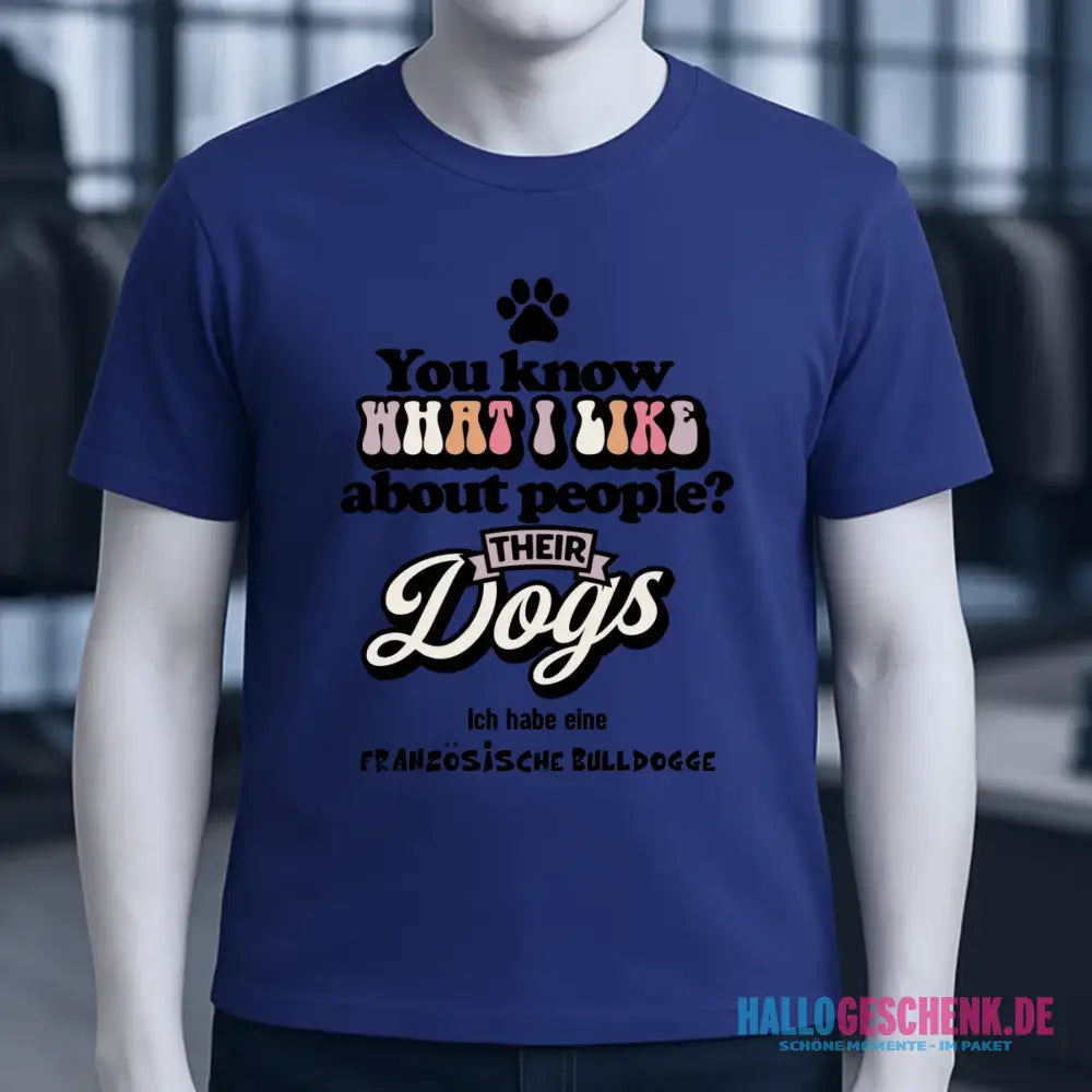 Their Dogs • Hund • Passe den Text an • Unisex Premium T-Shirt XS-5XL aus Bio-Baumwolle für Damen & Herren • Exklusivdesign • personalisiert