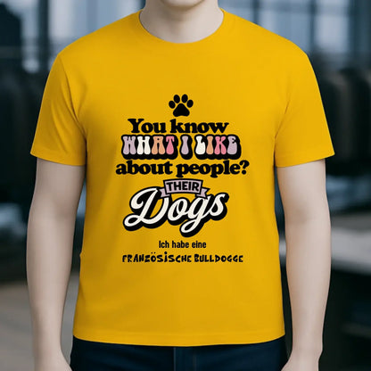 Their Dogs • Hund • Passe den Text an • Unisex Premium T-Shirt XS-5XL aus Bio-Baumwolle für Damen & Herren • Exklusivdesign • personalisiert