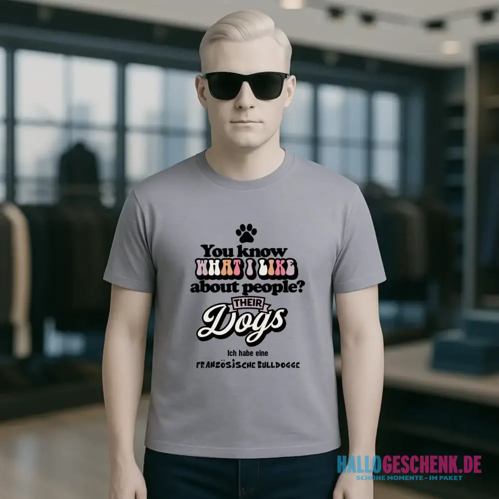 Their Dogs • Hund • Passe den Text an • Unisex Premium T-Shirt XS-5XL aus Bio-Baumwolle für Damen & Herren • Exklusivdesign • personalisiert