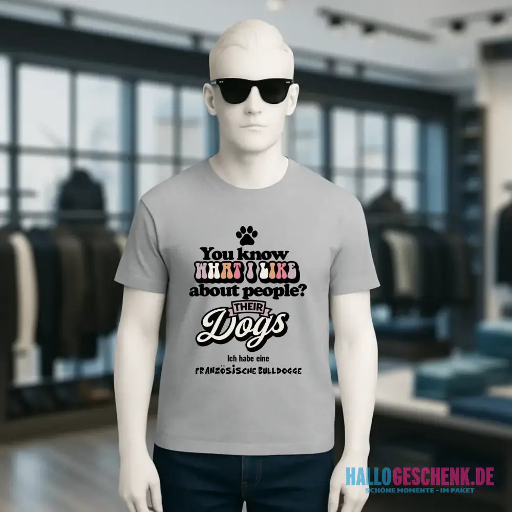 Their Dogs • Hund • Passe den Text an • Unisex Premium T-Shirt XS-5XL aus Bio-Baumwolle für Damen & Herren • Exklusivdesign • personalisiert