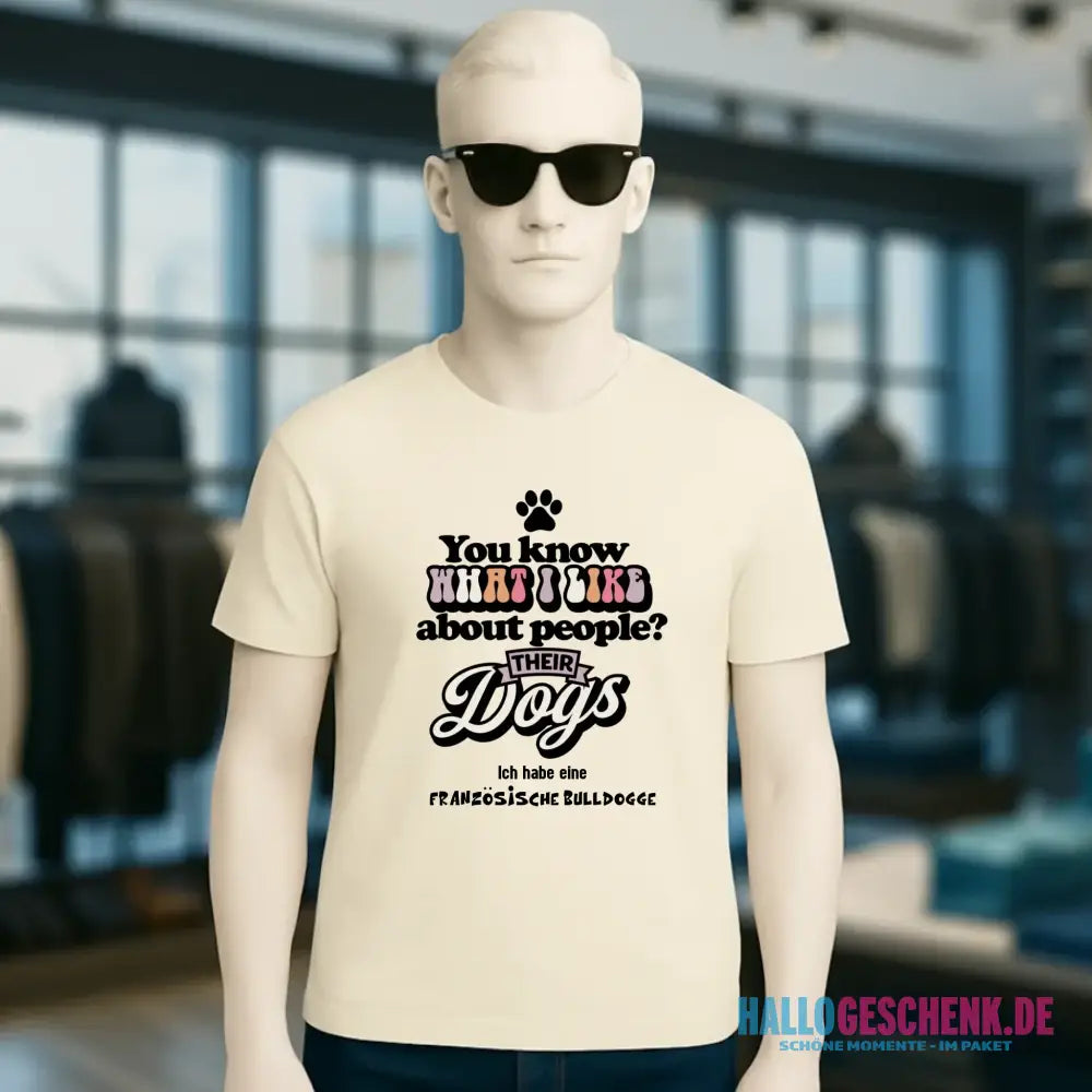 Their Dogs • Hund • Passe den Text an • Unisex Premium T-Shirt XS-5XL aus Bio-Baumwolle für Damen & Herren • Exklusivdesign • personalisiert