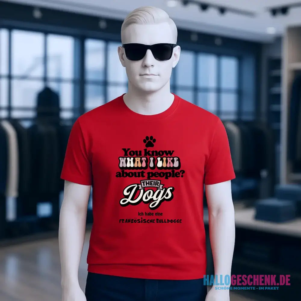 Their Dogs • Hund • Passe den Text an • Unisex Premium T-Shirt XS-5XL aus Bio-Baumwolle für Damen & Herren • Exklusivdesign • personalisiert