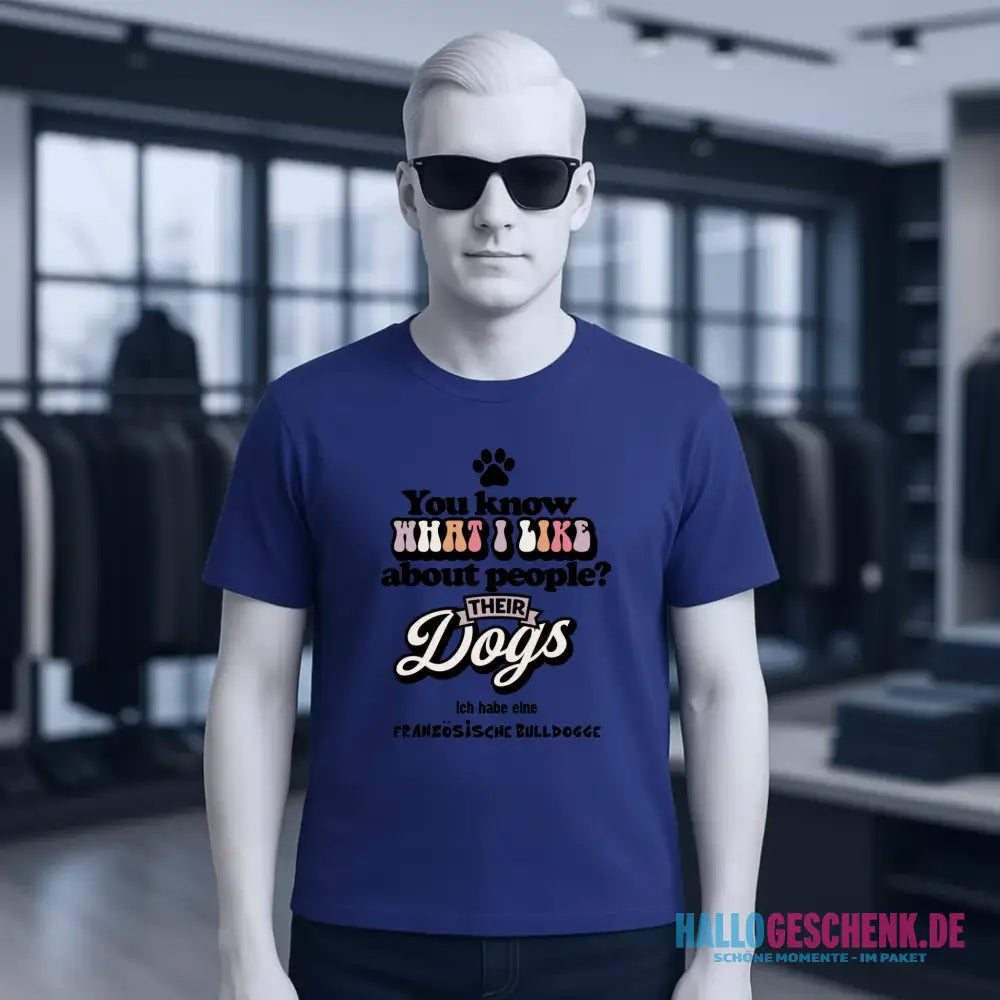 Their Dogs • Hund • Passe den Text an • Unisex Premium T-Shirt XS-5XL aus Bio-Baumwolle für Damen & Herren • Exklusivdesign • personalisiert