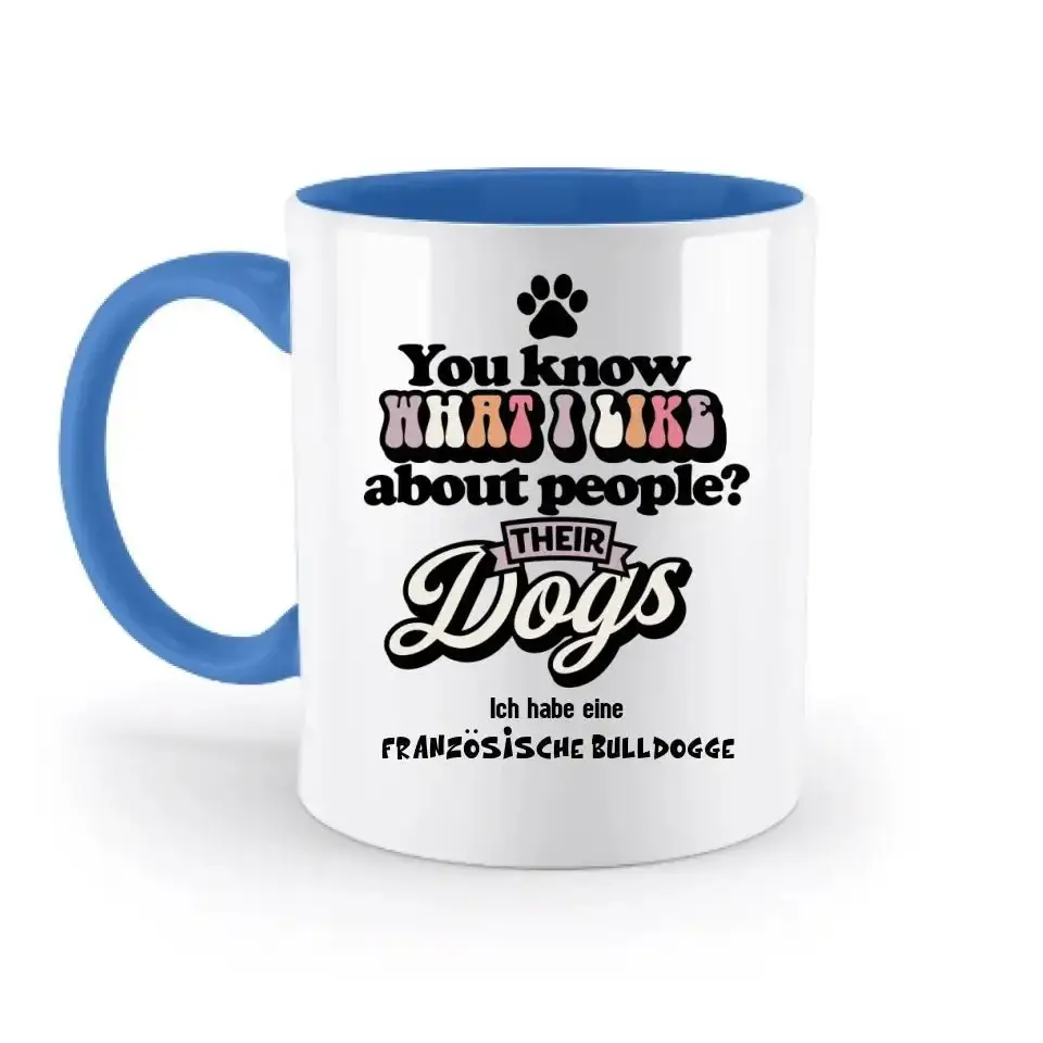 Their Dogs • Hund • Passe den Text an • zweifarbige Tasse • Exklusivdesign • personalisiert