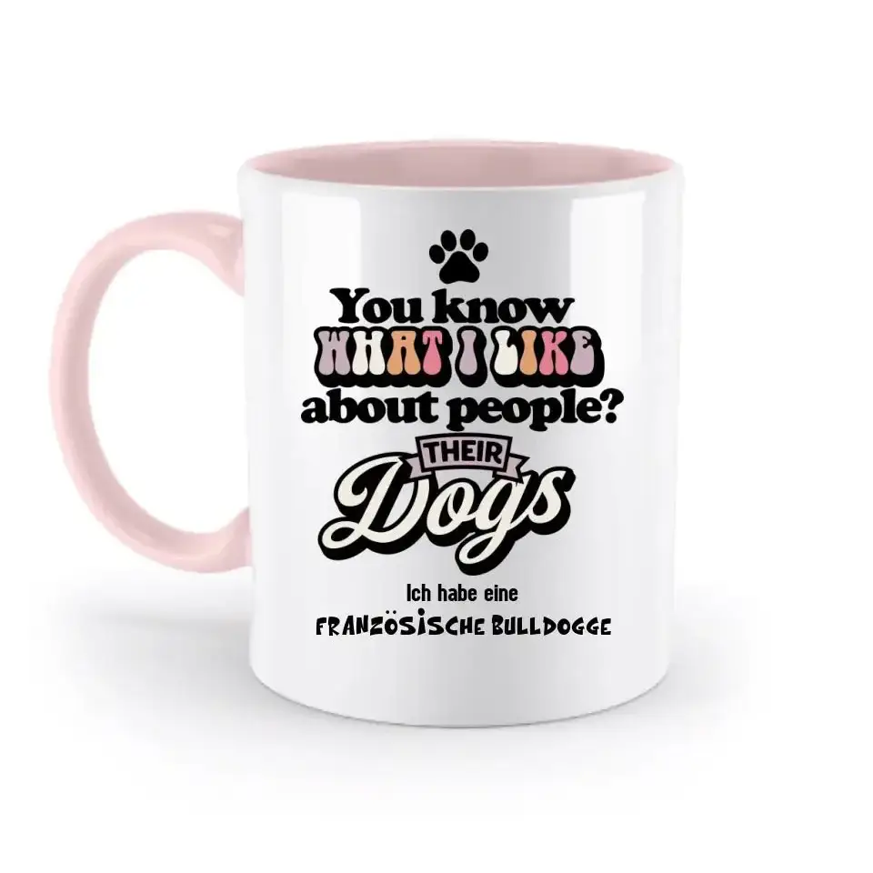 Their Dogs • Hund • Passe den Text an • zweifarbige Tasse • Exklusivdesign • personalisiert