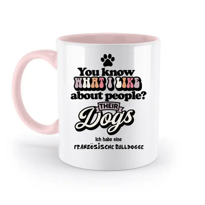 Their Dogs • Hund • Passe den Text an • zweifarbige Tasse • Exklusivdesign • personalisiert