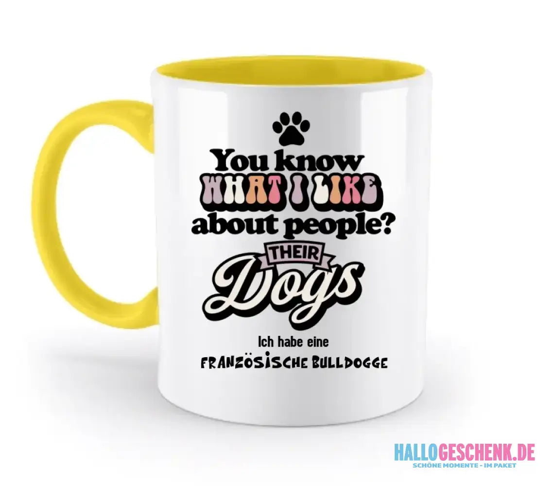 Their Dogs • Hund • Passe den Text an • zweifarbige Tasse • Exklusivdesign • personalisiert