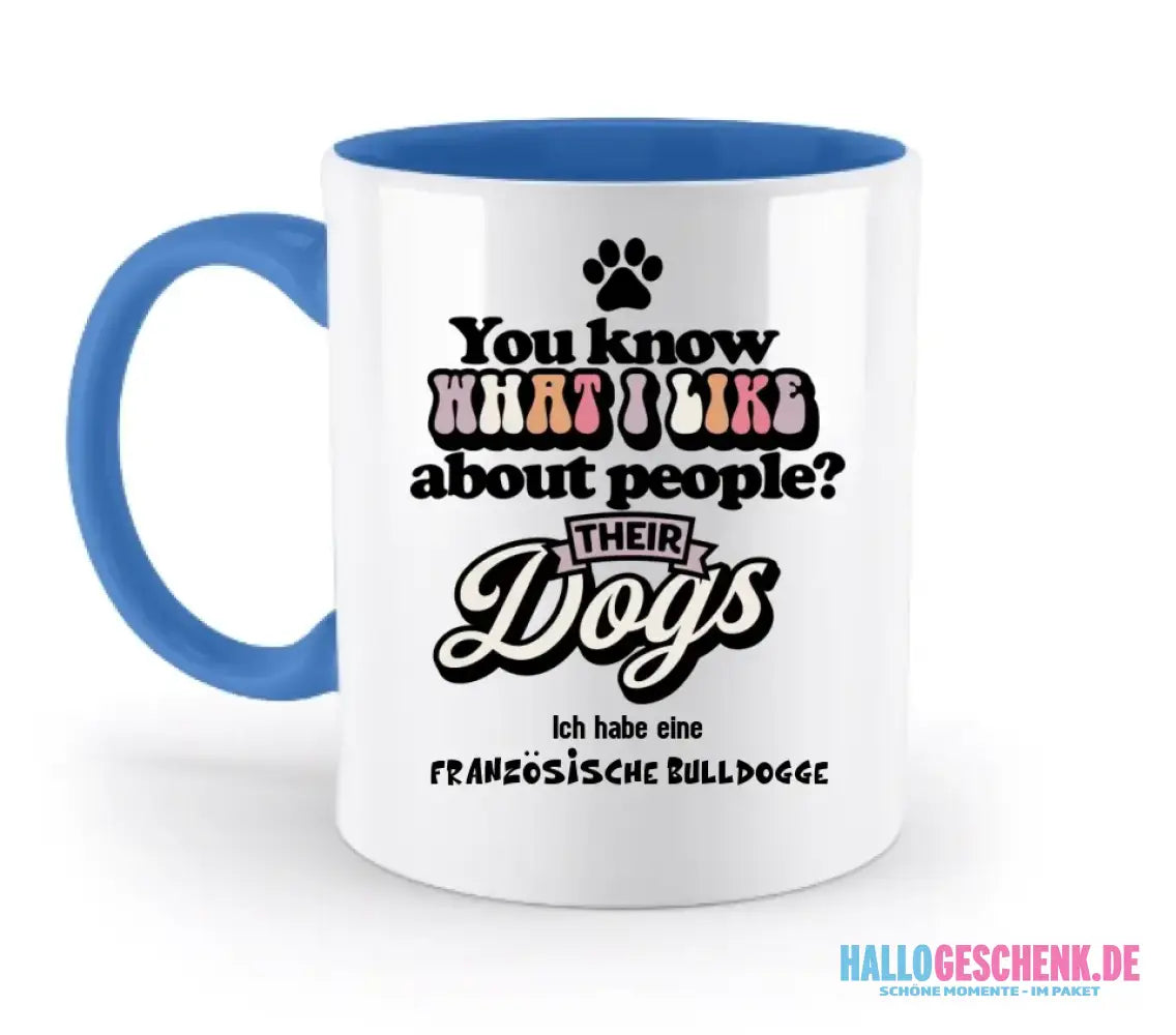Their Dogs • Hund • Passe den Text an • zweifarbige Tasse • Exklusivdesign • personalisiert