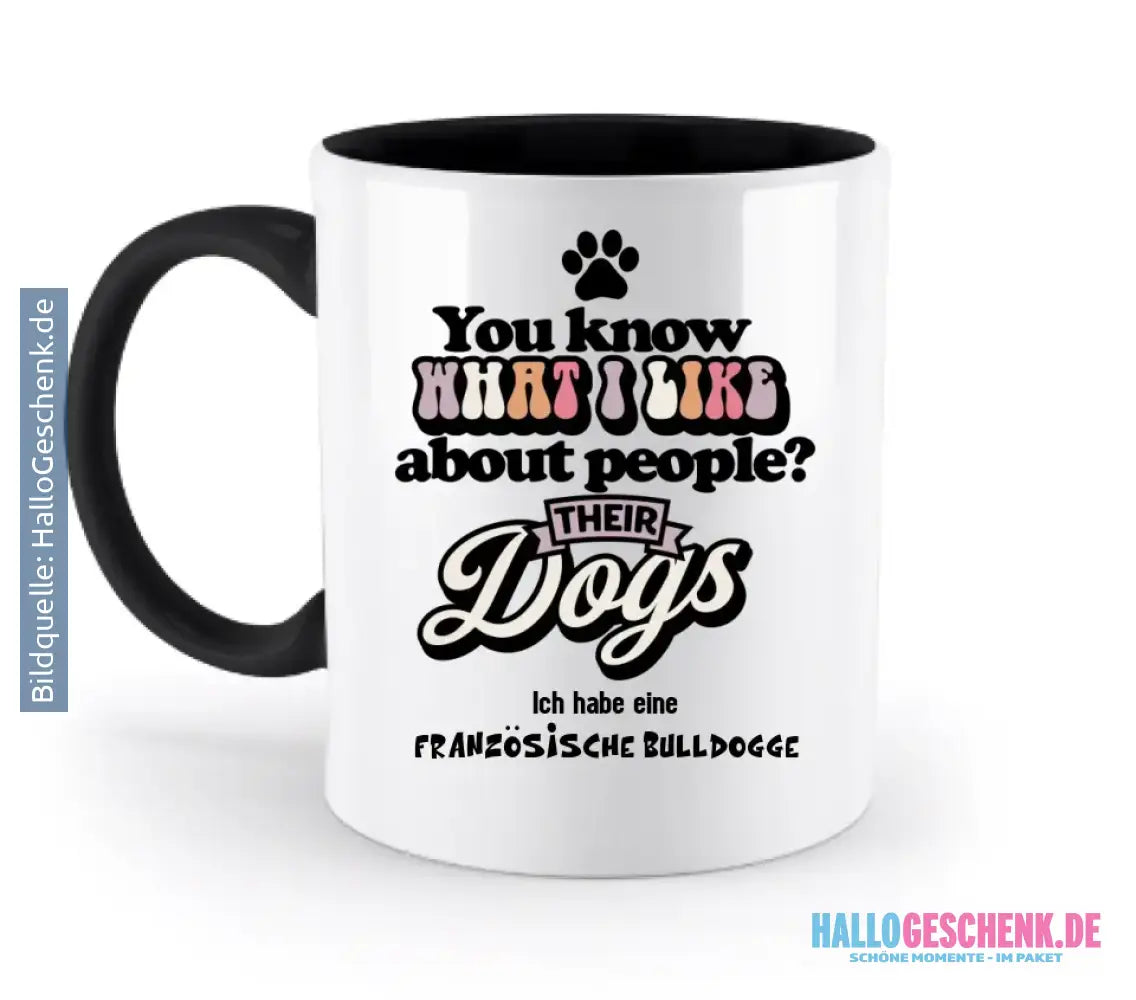 Their Dogs • Hund • Passe den Text an • zweifarbige Tasse • Exklusivdesign • personalisiert