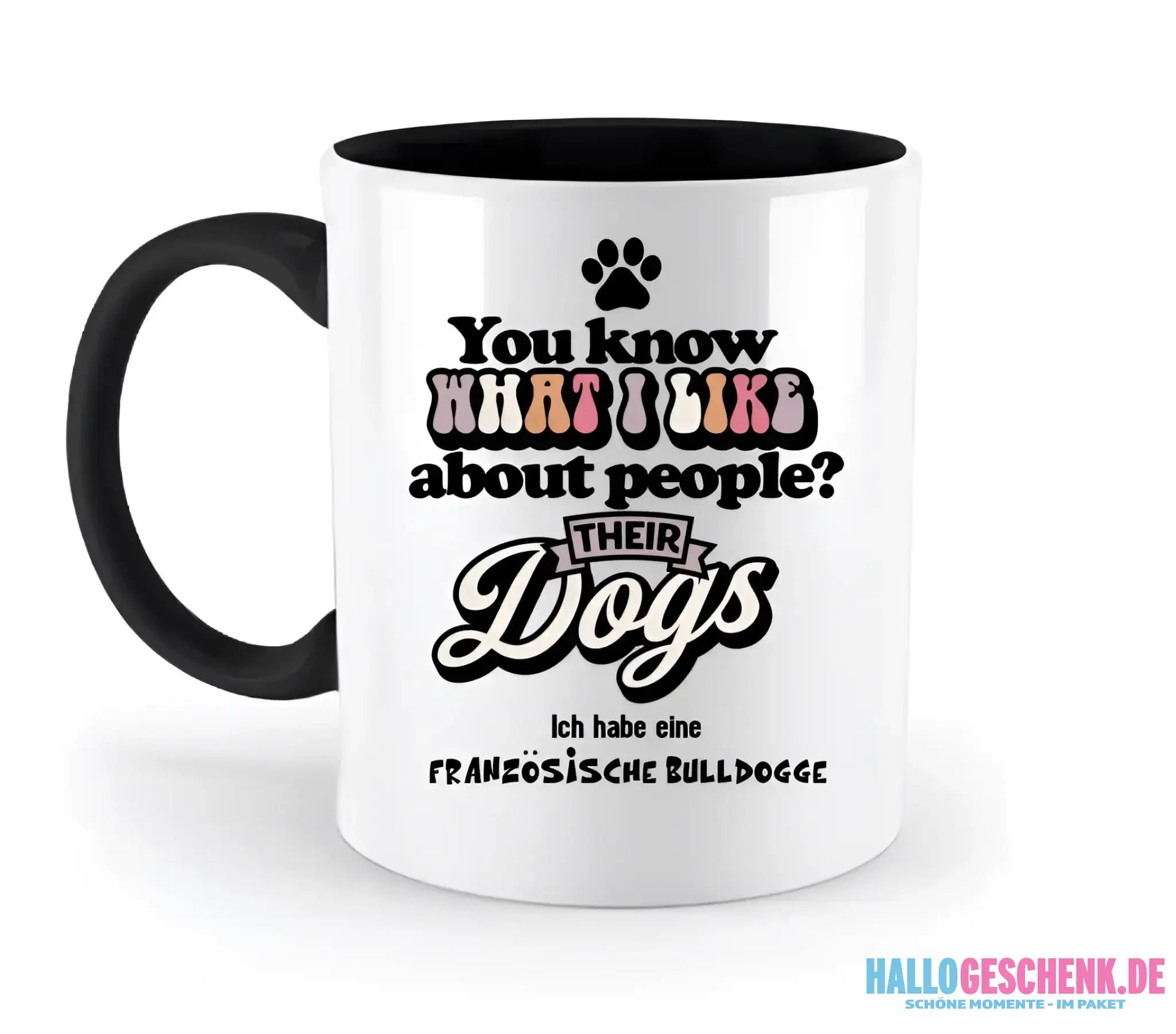 Their Dogs • Hund • Passe den Text an • zweifarbige Tasse • Exklusivdesign • personalisiert